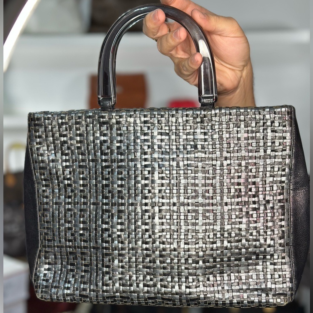 Givenchy Woven Metallic Tote